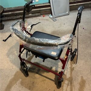 Red Walker with Black Seat